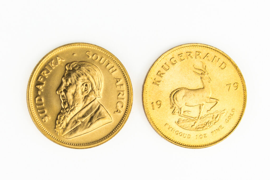 Bild der Vorder- und Rückseite eines Krugerrand