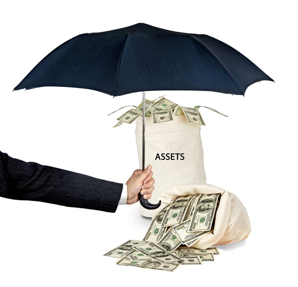 Umbrella protects assets