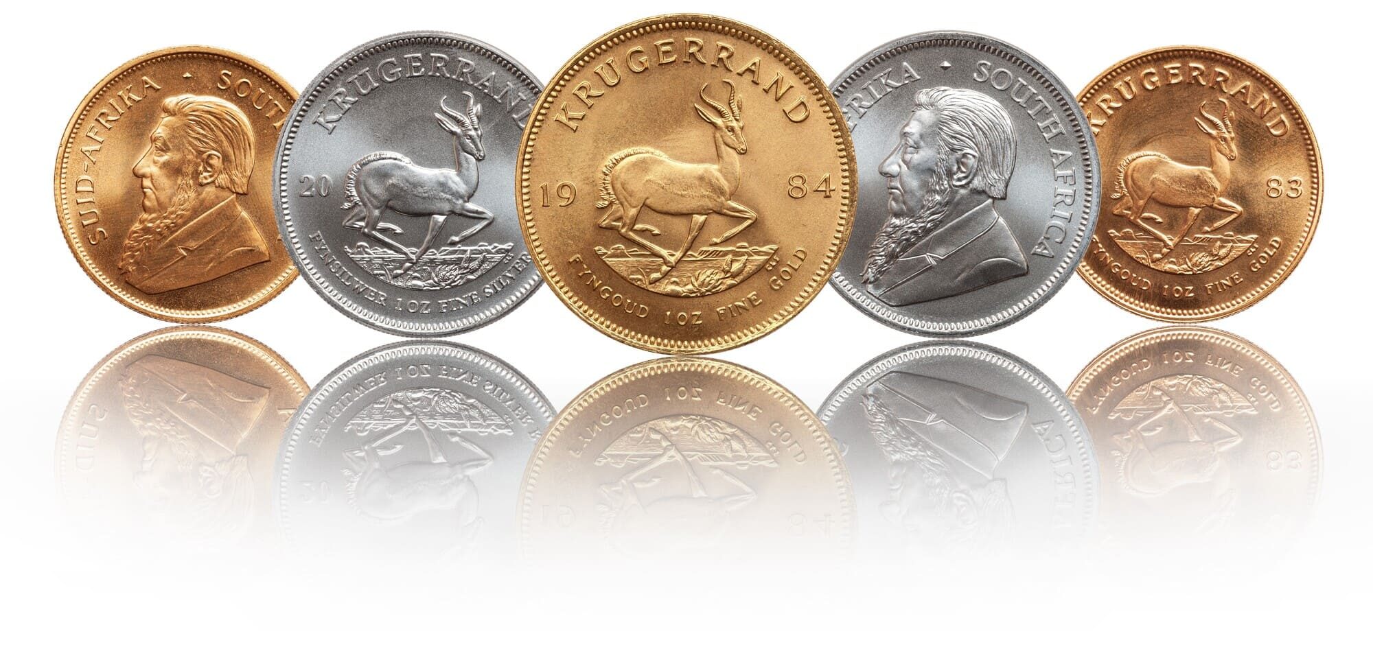 Immagine di Krugerrand in argento e oro     